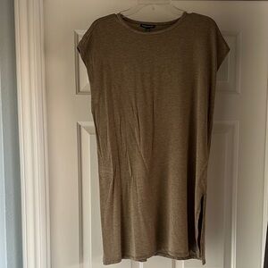 Eileen Fisher TARRAGON Stretch Tencel Short Sleeve Tunic Women’s XXS Boxy